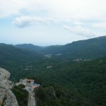 Vue depuis le sommet sur l'est du Cap Corse.