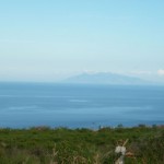 Vue sur la mer et les îles Italiennes