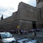 La queue pour les musées du Vatican