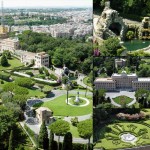 Vue sur les jardins du Vatican