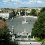 Vue d'ensemble de la Piazza del Popolo