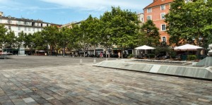 Place du marché à Bastia