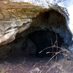 L'entrée de la grotte de Razzu Biancu